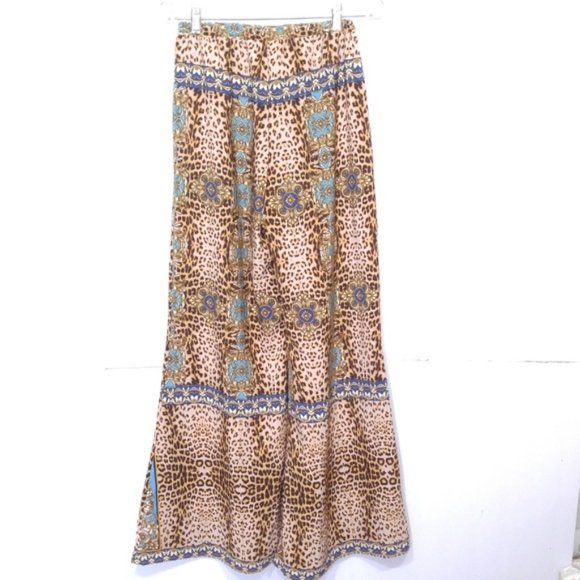 hello miss Palazzo Pants Cheetah Bandana Sz M - Picture 6 of 7